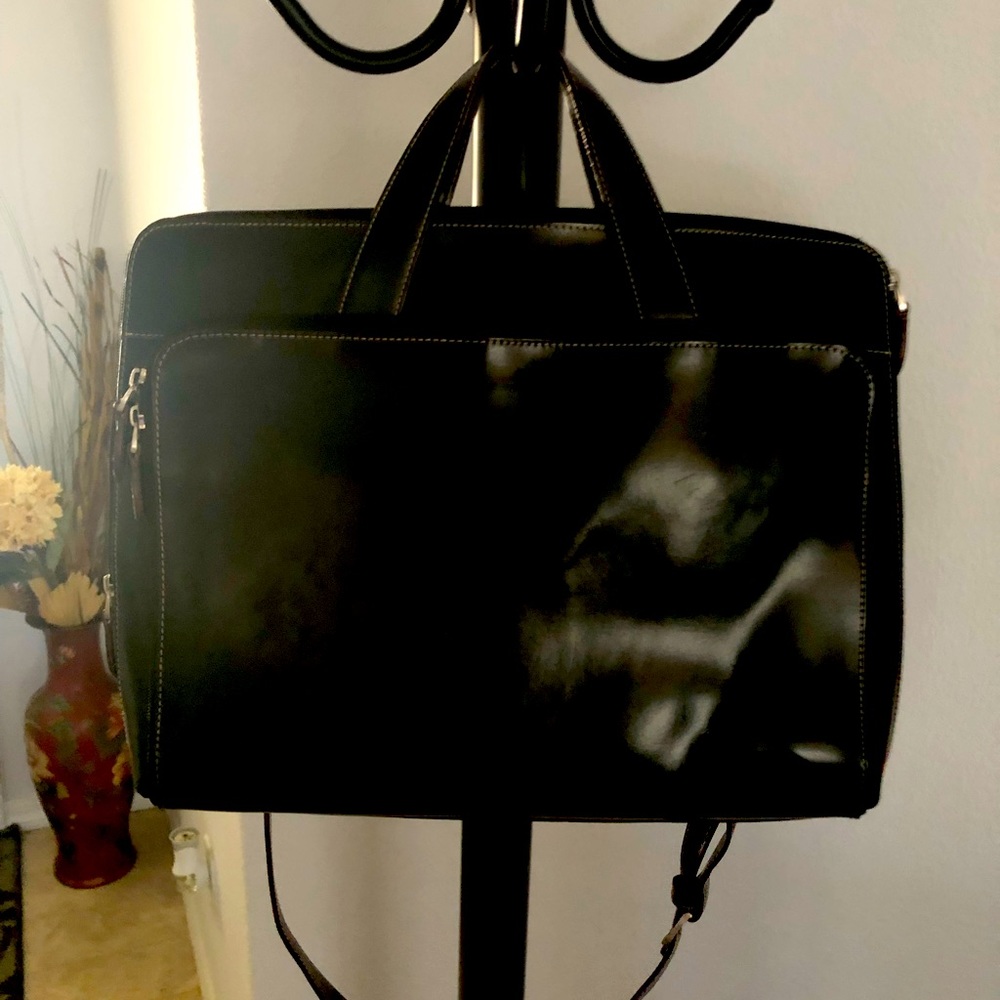 Leather laptop case